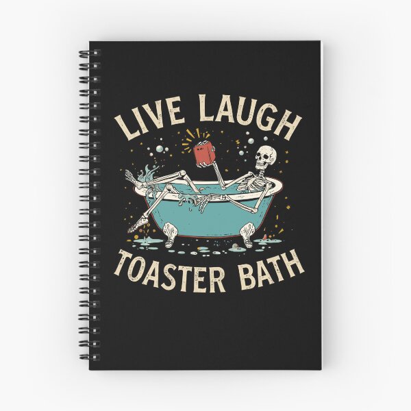 Item preview, Live Laugh Toaster Bath Dark Humor Sarcasm Funny Skeleton designed and sold by RetroMini2026.