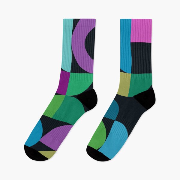 Item preview, Mid-Century Modern Bauhaus Blue, Pink, And Black Pattern  designed and sold by DEC02.
