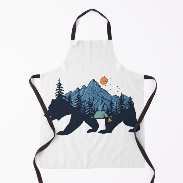Item preview, Wilderness Bear Mountain Camping Double Exposure designed and sold by Shopeon Designs.