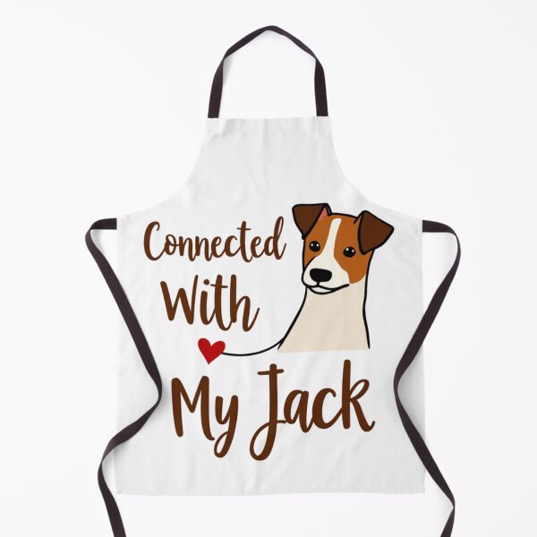 Item preview, Jack Russell Terrier with Connected With My Jack text designed and sold by Prints by Mat.