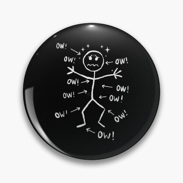 Item preview, Funny OW, Relatable Pain Meme, Minimalist Stick Figure Humor, Sarcastic Everyday Life designed and sold by toongstudio.