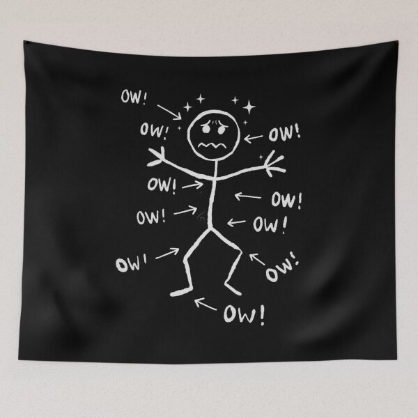 Item preview, Funny OW, Relatable Pain Meme, Minimalist Stick Figure Humor, Sarcastic Everyday Life designed and sold by toongstudio.