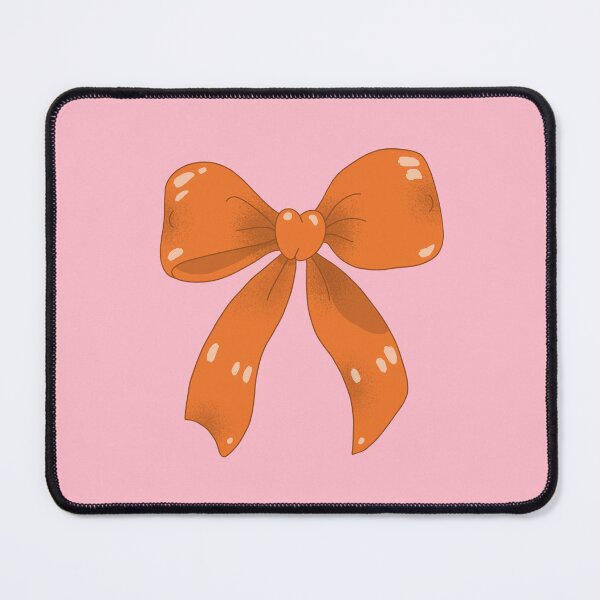 Item preview, Coquette Orange Ribbon Bow designed and sold by yellowflowerhut.