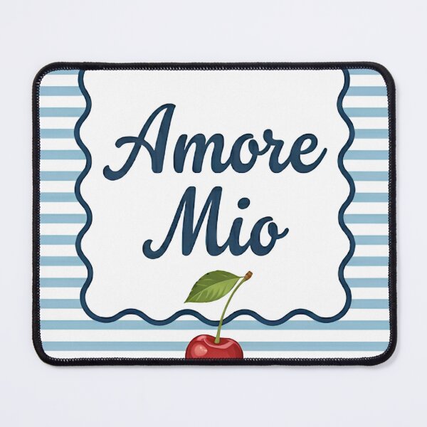 Item preview, Amore Mio Italian Cherry Coastal Aesthetic Retro Mediterranean Design designed and sold by Backsay.