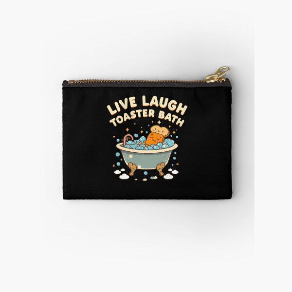 Item preview, Live Laugh Toaster Bath Funny Dark Humor Meme Sarcastic Toast Lover designed and sold by RetroMini2026.