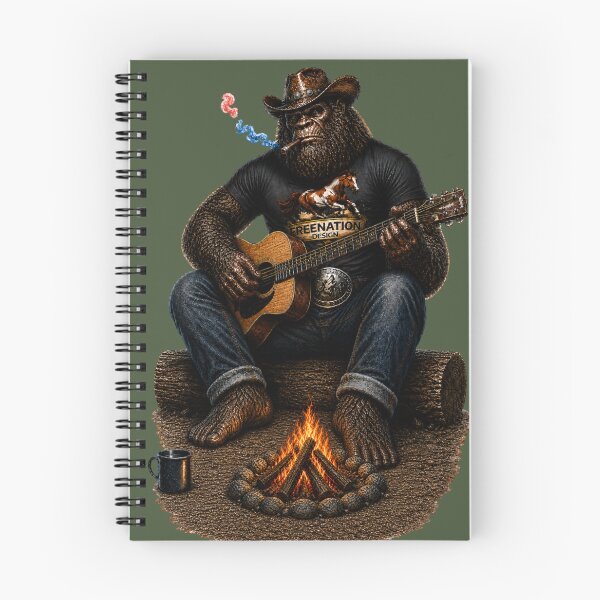 Item preview, Guitarra vintage Bigfoot Campfire Americana designed and sold by FREENATION2026.