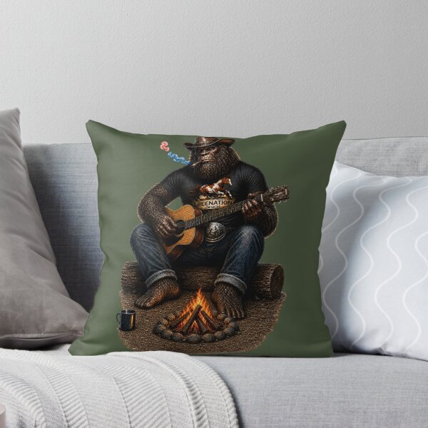 Item preview, Guitarra vintage Bigfoot Campfire Americana designed and sold by FREENATION2026.