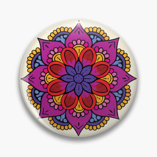 Item preview, Folk Mandala designed and sold by CharlottePlaceArt.
