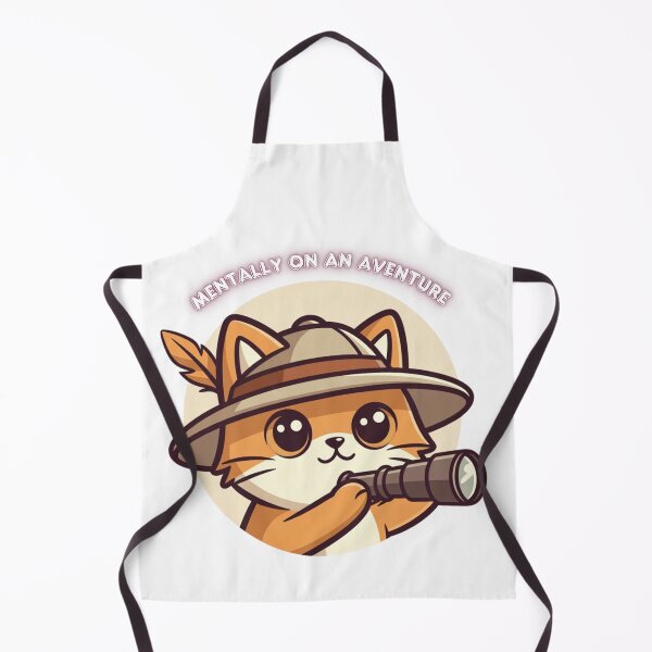 Item preview, Mentally on an Adventure Cute Explorer Cat Shirt designed and sold by Mousy17.