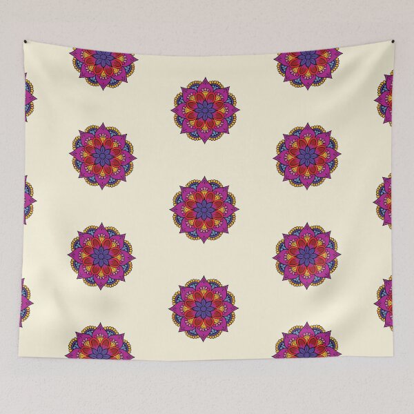 Item preview, Folk Mandala designed and sold by CharlottePlaceArt.