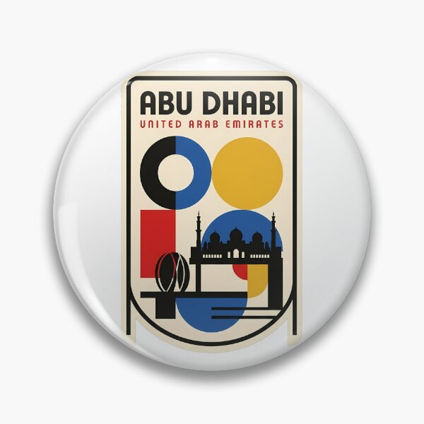 Item preview, Abu Dhabi United Arab Emirates Geometric Bauhaus Cityscape designed and sold by k3rstman1.