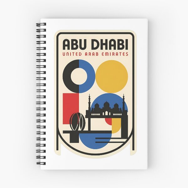 Item preview, Abu Dhabi United Arab Emirates Geometric Bauhaus Cityscape designed and sold by k3rstman1.