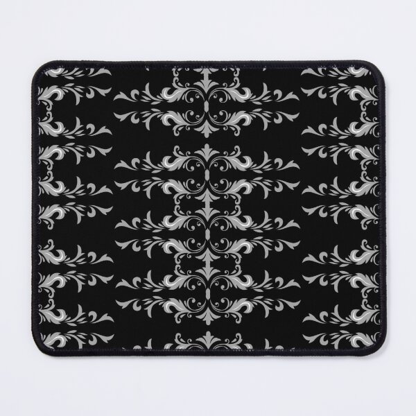 Item preview, Silver Damask Scroll Pattern designed and sold by reanacreations.
