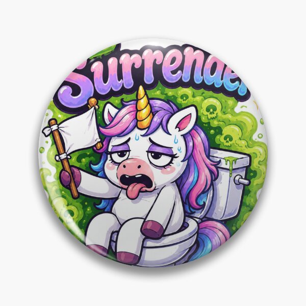 Item preview, I Surrender Unicorn Toilet designed and sold by Idans.