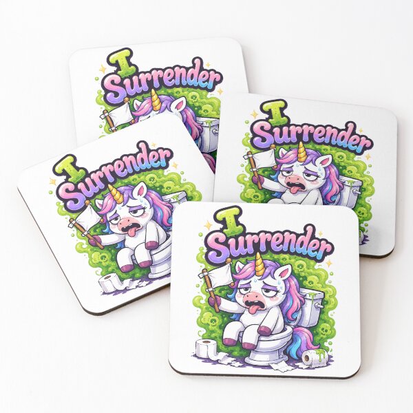 Item preview, I Surrender Unicorn Toilet designed and sold by Idans.