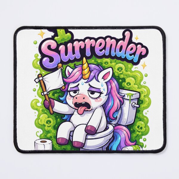 Item preview, I Surrender Unicorn Toilet designed and sold by Idans.