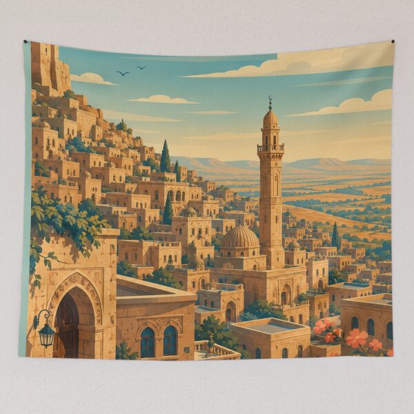 Item preview, Mardin Turkey Travel Print designed and sold by MatthewHeights.