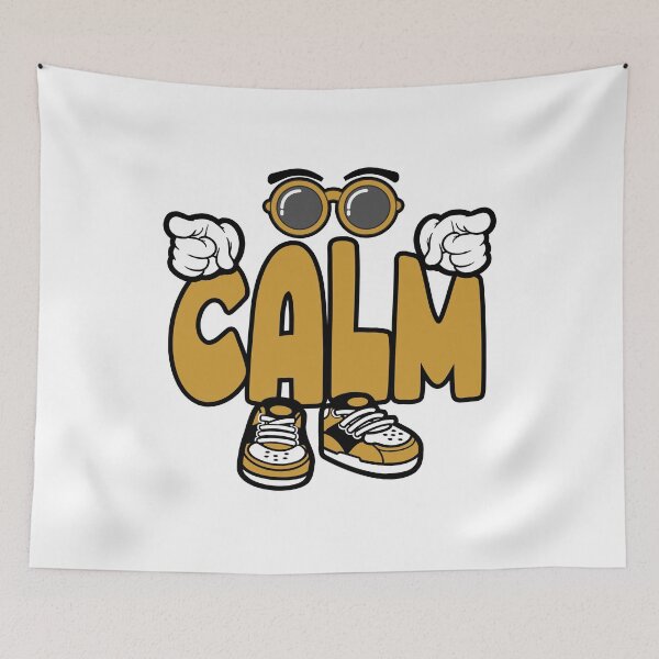 Item preview, Calm – Mindfulness Cartoon Character Retro Calm Design Gift for Yoga Lovers  designed and sold by NFTWords.