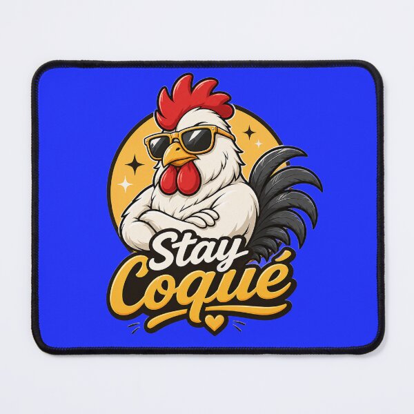 Item preview, Stay Coqué – Cool Cartoon Rooster with Sunglasses Funny Chicken designed and sold by AFI-Studio.