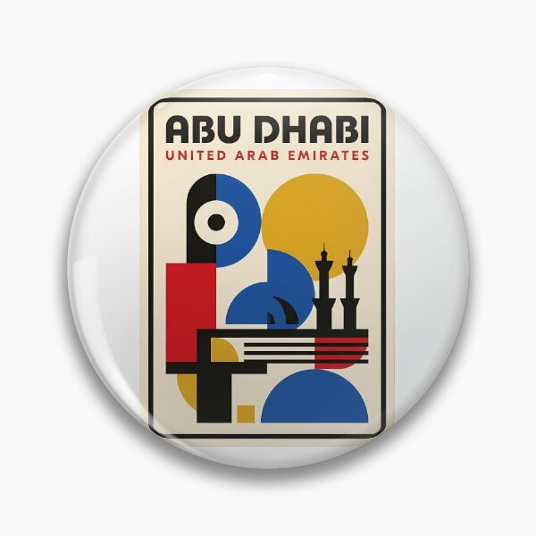 Item preview, Vintage Abu Dhabi UAE Geometric Bauhaus Style designed and sold by k3rstman1.