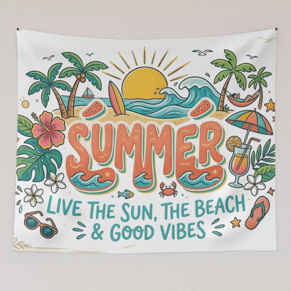 Item preview, ​Live The Sun, The Beach & Good Vibes designed and sold by MR LOVICE.