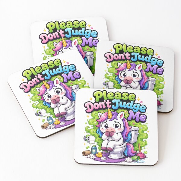 Item preview, Please Dont Judge Me Unicorn designed and sold by Idans.