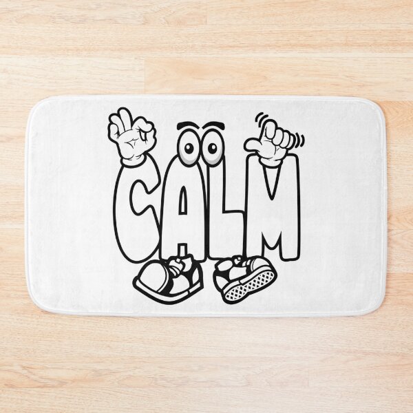 Item preview, Calm – Mindfulness Cartoon Character Retro Calm Design Gift for Meditation Fans  designed and sold by NFTWords.