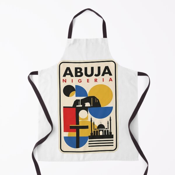 Item preview, Abuja Nigeria Geometric Abstract Landmark Travel Art designed and sold by k3rstman1.