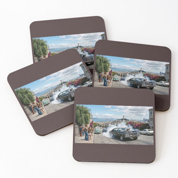 Item preview, San Francisco Muscle Car Burnout  1969 designed and sold by VERYOLDROAD BY AXTON BROWNING .