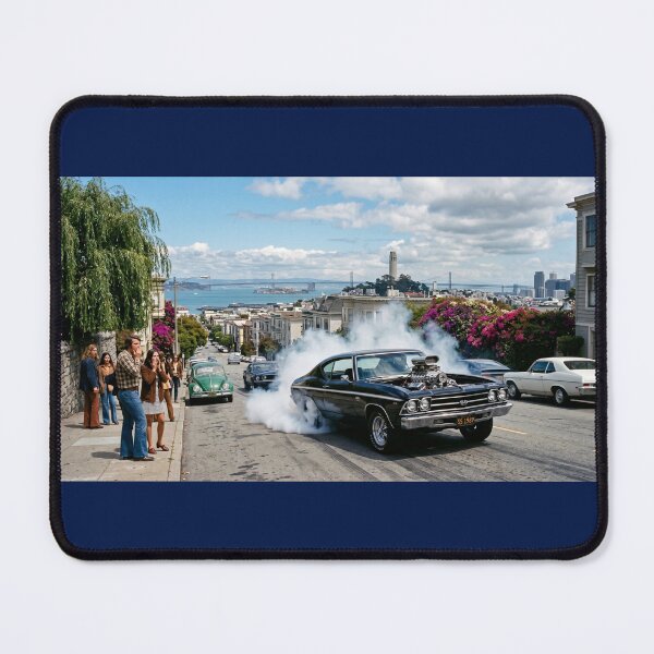 Item preview, San Francisco Muscle Car Burnout 1969 designed and sold by VERYOLDROAD BY AXTON BROWNING .