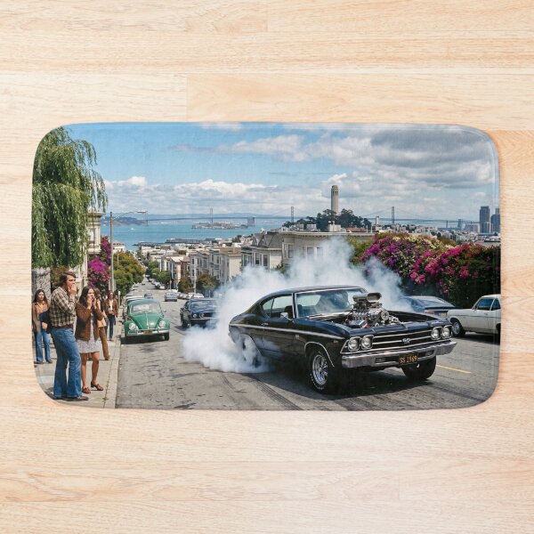Item preview, San Francisco Muscle Car Burnout  1969 designed and sold by VERYOLDROAD BY AXTON BROWNING .
