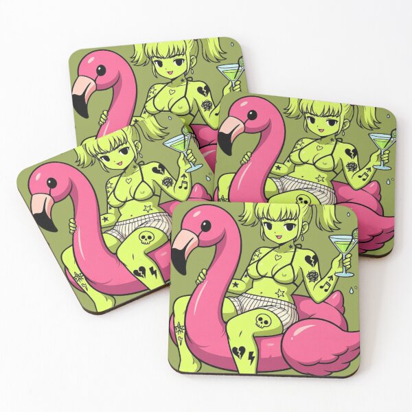 Item preview, “Brunch Witch Rides a Flamingo Into the Breakfast Apocalypse” designed and sold by Print Fiction.