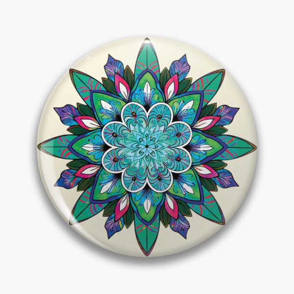 Item preview, Folk Mandala designed and sold by CharlottePlaceArt.