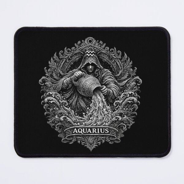Item preview, Vintage Tattoo Aquarius The Zodiac Sign designed and sold by Angelle55.