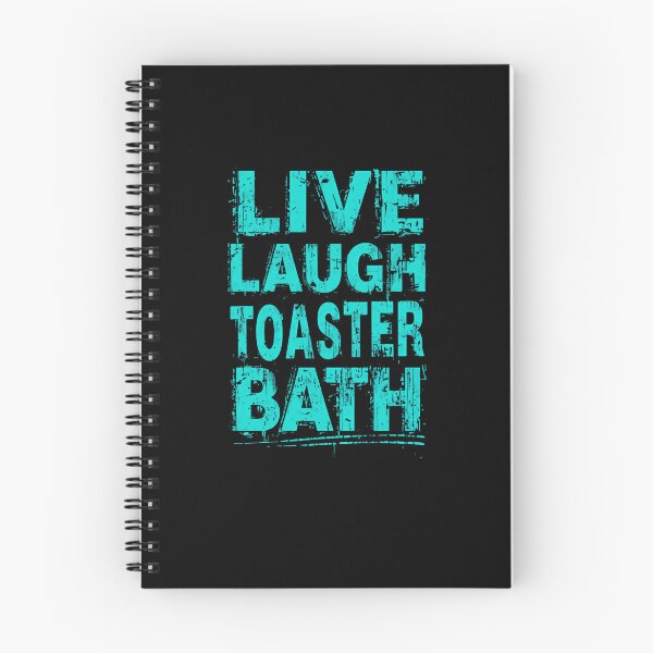 Item preview, Live Laugh Toaster Bath Dark Humor Sarcastic Ironic Quote Nihilist Goth Alternative designed and sold by RetroMini2026.