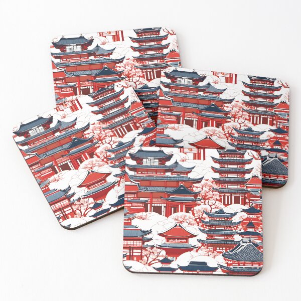 Artikelvorschau, Japanese Japanese Traditional Pattern - Traditional ゴールドと赤 Wagara Design entworfen und verkauft von KS-PopArtJapan.