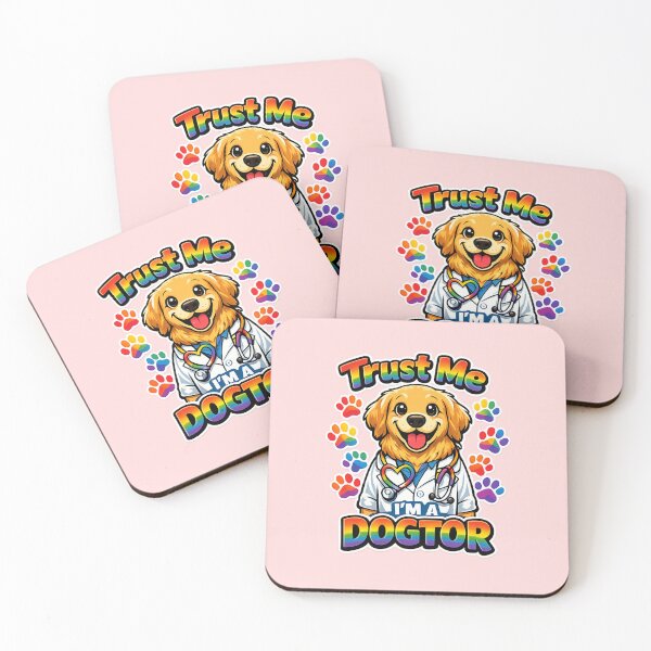 Item preview, Rainbow Veterinarian Humor Gift For Dog Mom Dog Dad LGBTQ Ally Trust Me I'm A Dogtor Funny Pride Month Dog Lover designed and sold by Im-Ara.