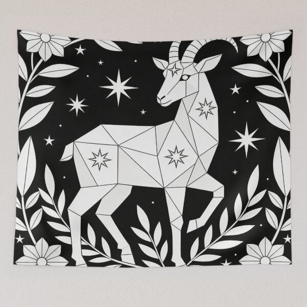 Item preview, Geometric Monoline Goat Art designed and sold by unboxedbyJuls.