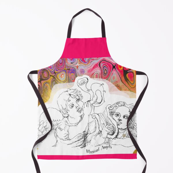 Item preview, Musical Angels (Original Ink Drawing by ACCI) designed and sold by VanyssaGraphics.