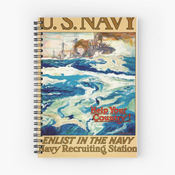 Item preview, Vintage WWI U.S. Navy Recruitment Poster | Dramatic Naval Scene | Bold Colors & Patriotic Call to Action | Marine Art Print designed and sold by artofuniverse.