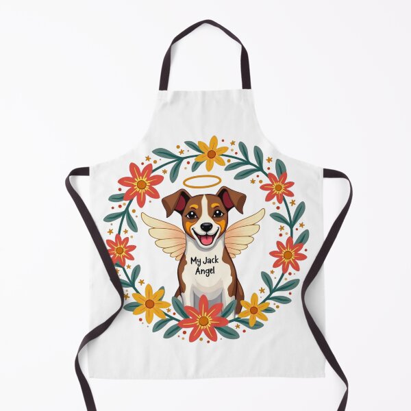 Item preview, Jack Russell Terrier angel with My Jack Angel text designed and sold by Prints by Mat.
