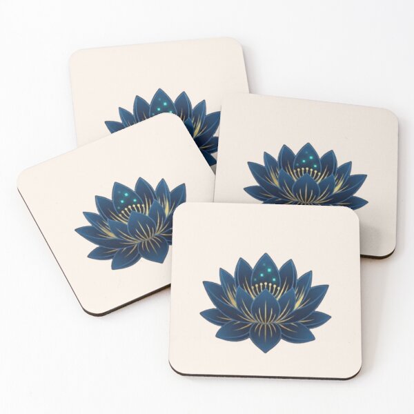 Item preview, Minimalist Cyber Lotus Flower Line Art designed and sold by Inkfino.