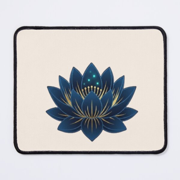 Item preview, Minimalist Cyber Lotus Flower Line Art designed and sold by Inkfino.