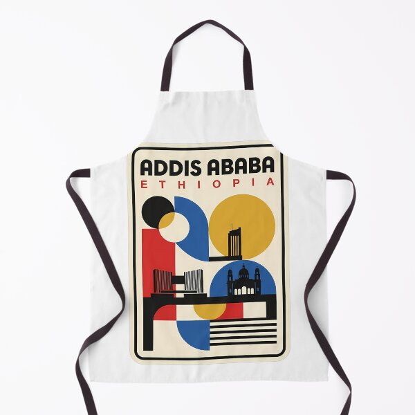 Item preview, Vintage Addis Ababa Ethiopia Geometric Cityscape Skyline designed and sold by k3rstman1.