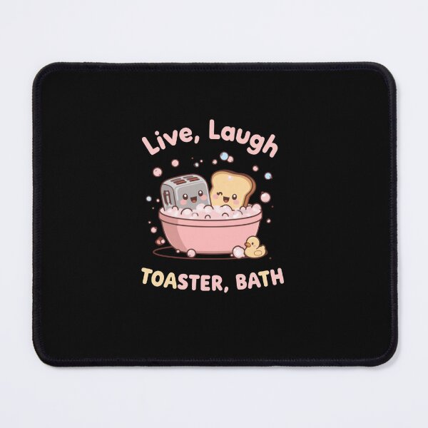 Item preview, Live, Laugh Toaster, Bath Funny Parody Kawaii Appliance Humor Gift designed and sold by RetroMini2026.