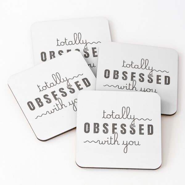 Item preview, Totally Obsessed With You Quirky Text Design Black designed and sold by TackyTime.