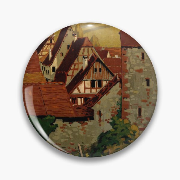 Item preview, Vintage Riquewihr Travel Poster | Art Nouveau Style | Medieval Alsace Town | Rustic Charm | Digital Download | Home Decor designed and sold by artofuniverse.