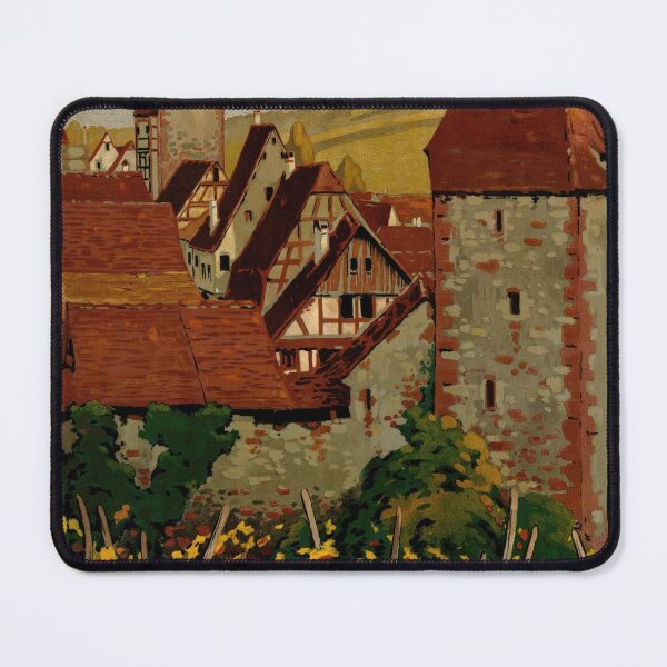 Item preview, Vintage Riquewihr Travel Poster | Art Nouveau Style | Medieval Alsace Town | Rustic Charm | Digital Download | Home Decor designed and sold by artofuniverse.