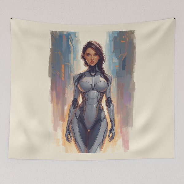 Item preview, Cyborg Girl designed and sold by ArtCraftLab.