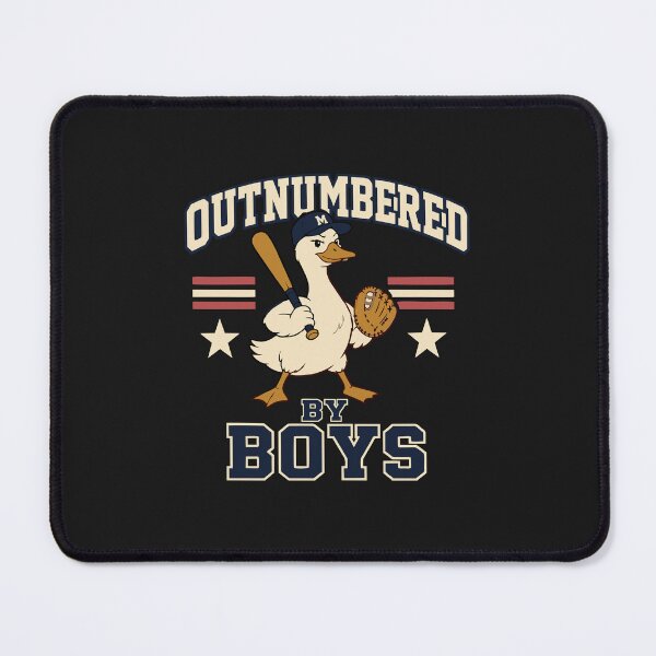Item preview, Outnumbered By Boys Funny Mom Duck Baseball Player Family Life designed and sold by alenaz.